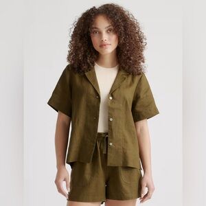 Quince Linen Short Sleeve Shirt